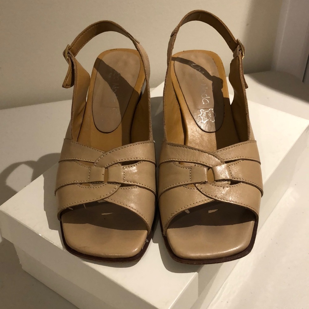 21. Dolce Moda | Real Italian Leather Sling Back Sandals, Wide Fit Made in Italy